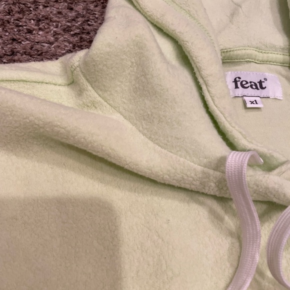 COZY Neon Lime Hoodie from Feat - Size XL - Picture 4 of 8